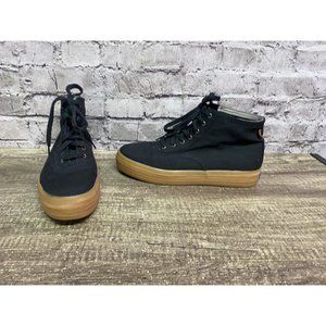 Keds Women’s Sneakers High Top Black Canvas Lace Up Size 9.5